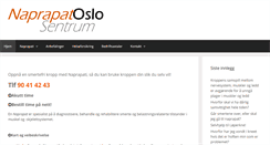 Desktop Screenshot of naprapatoslo.net