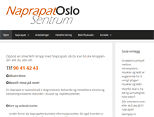 Tablet Screenshot of naprapatoslo.net